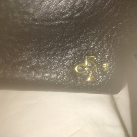 Oryany Tan and Black Large Color Block Leather Handbag w/Dust Cover NWT RARE - Picture 5 of 7